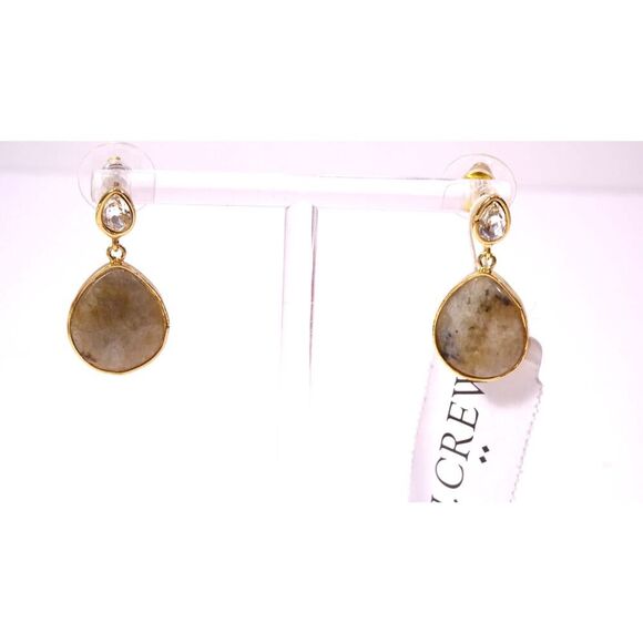 J.Crew Women's Rock Candy Teardrop Gemstone Drop Earrings NWT 36 - Picture 1 of 10